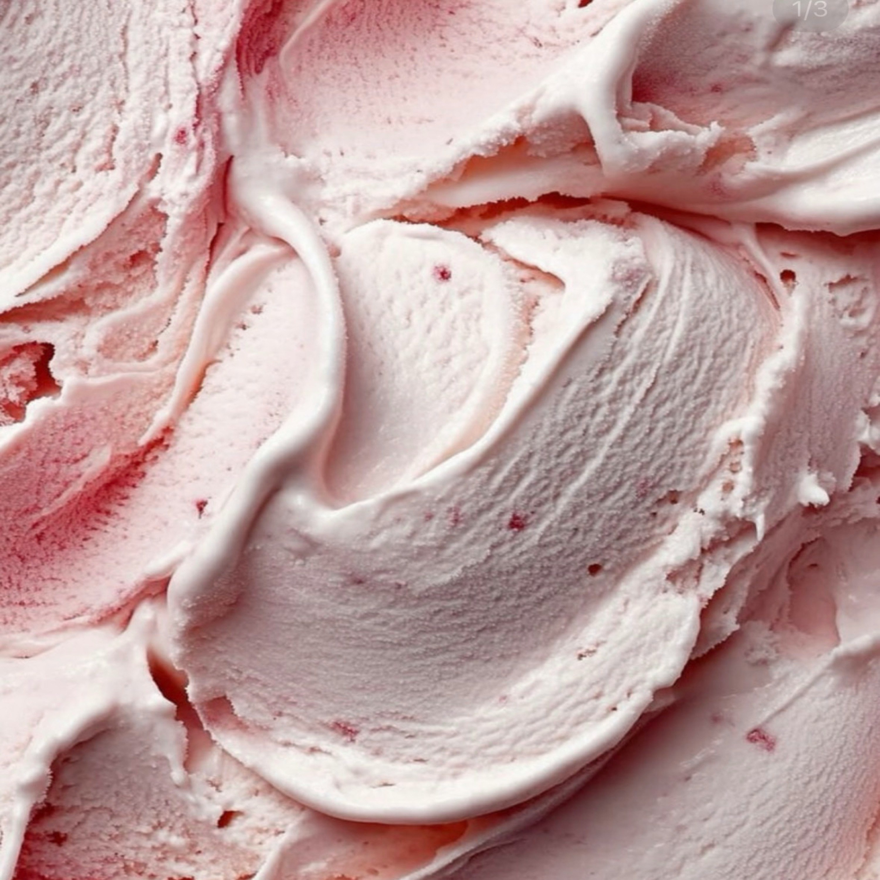 Real fruit ice cream